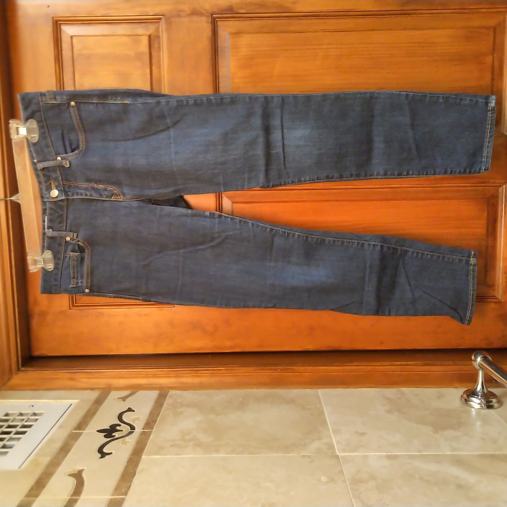 Gap Always Skinny Vintage Y2K Straight Leg Jeans 29s Dark Wash Stretch